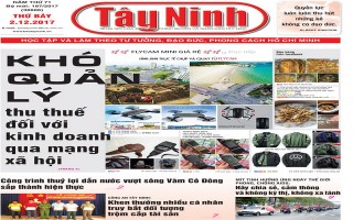 Điểm báo in Tây Ninh ngày 02.12.2017