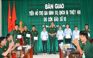 Hỗ trợ gia đình quân nhân bị ảnh hưởng do thiên tai