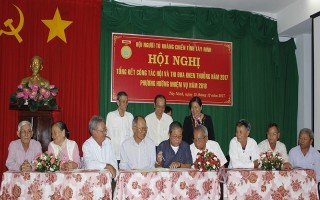 Hội Người tù kháng chiến Tây Ninh tổng kết hoạt động năm 2017