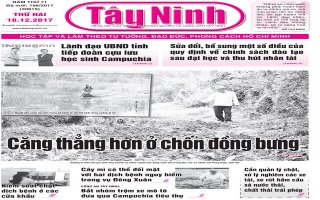 Điểm báo in Tây Ninh ngày 18.12.2017