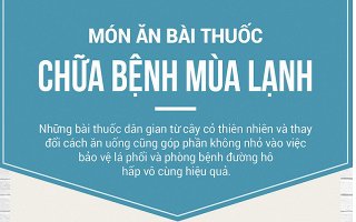 Món ăn bài thuốc chữa bệnh mùa lạnh