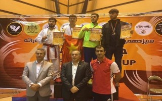Trọng Tấn giành HCV Giải karatedo Iran mở rộng 2017