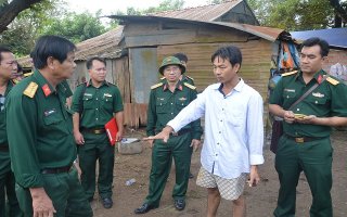 Bộ CHQS Tây Ninh tìm kiếm hài cốt liệt sĩ ở huyện Tân Châu