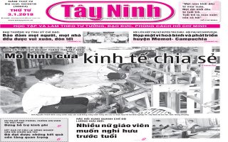 Điểm báo in Tây Ninh ngày 03.01.2018
