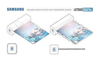 Samsung xin cấp sáng chế màn hình cuộn tròn, tích hợp cảm biến vân tay