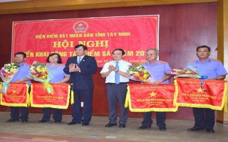 VKSND tỉnh Tây Ninh đơn vị  dẫn đầu phong trào thi đua năm 2017