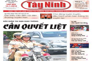 Điểm báo in Tây Ninh ngày 13.01.2018