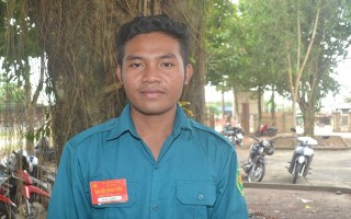 Đảng viên trẻ người dân tộc Khmer tình nguyện nhập ngũ