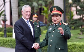 Lễ đón Bộ trưởng Quốc phòng Hoa Kỳ thăm Việt Nam