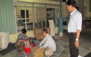 Niêm phong một cơ sở sản xuất chả lụa tại thành phố Tây Ninh