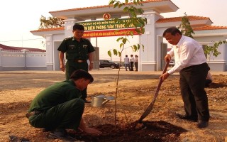 Khánh thành đường vào Đồn biên phòng Vàm Trảng Trâu