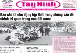Điểm báo in Tây Ninh ngày 12.02.2018