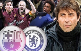 Conte tiếc đứt ruột khi Messi phá lưới Chelsea