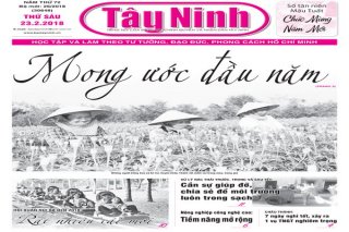 Điểm báo in Tây Ninh ngày 23.02.2018