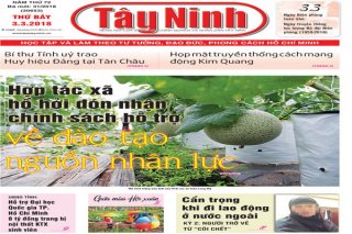 Điểm báo in Tây Ninh ngày 03.3.2018