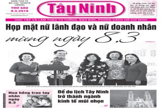 Điểm báo in Tây Ninh ngày 09.3.2018