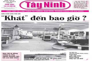 Điểm báo in Tây Ninh ngày 12.3.2018