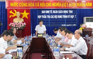 Thẩm tra các nội dung trình kỳ họp HĐND tỉnh