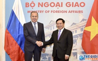 Phó Thủ tướng Phạm Bình Minh tiếp Bộ trưởng Ngoại giao Nga Sergey Lavrov