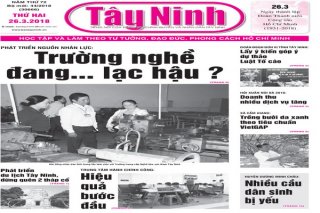 Điểm báo in Tây Ninh ngày 26.3.2018