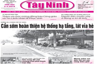 Điểm báo in Tây Ninh ngày 02.4.2018
