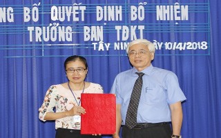 Bổ nhiệm Trưởng ban Thi đua - Khen thưởng tỉnh Tây Ninh