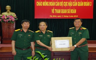 Cục Hậu cần Quân đoàn 3 làm việc tại Sư đoàn 5