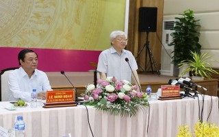 Tổng Bí thư Nguyễn Phú Trọng thăm, làm việc tại tỉnh Đồng Tháp