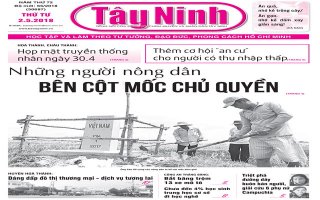 Điểm báo in Tây Ninh ngày 02.5.2018