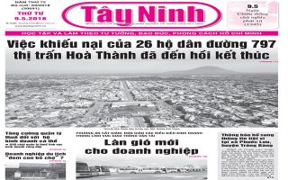 Điểm báo in Tây Ninh ngày 09.5.2018