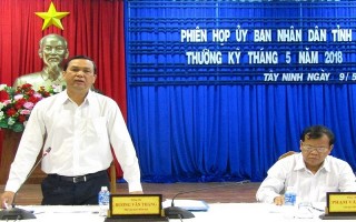 UBND tỉnh họp thường kỳ tháng 5