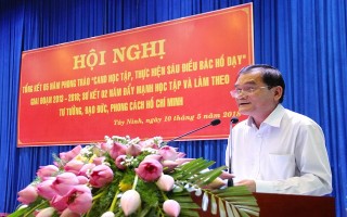 Tổng kết 5 năm phong trào “CAND học tập, thực hiện 6 điều Bác Hồ dạy”