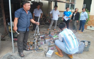 Long Khánh: Tiêu huỷ tang vật đánh bắt thuỷ sản trái phép