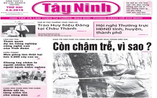 Điểm báo in Tây Ninh ngày 04.6.2018