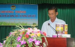 Hỗ trợ nông dân sử dụng sản phẩm sữa từ nông sản Việt