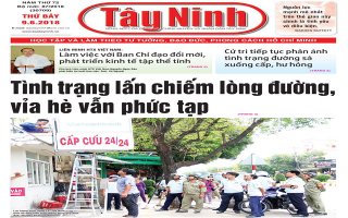 Điểm báo in Tây Ninh ngày 09.6.2018