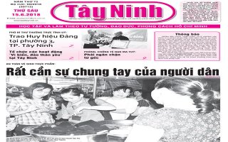 Điểm báo in Tây Ninh ngày 15.6.2018