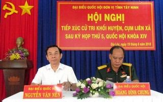 Đoàn ĐBQH tỉnh Tây Ninh tiếp xúc cử tri địa phương
