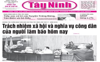 Điểm báo in Tây Ninh ngày 20.6.2018