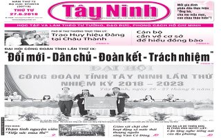 Điểm báo in Tây Ninh ngày 27.6.2018