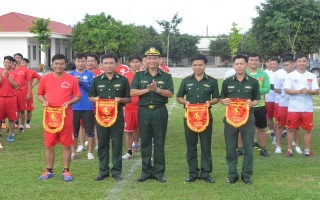 Biên phòng Tây Ninh tổ chức giải bóng đá phong trào năm 2018
