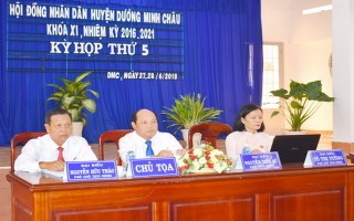 Khai mạc kỳ họp thứ 5 HĐND huyện Dương Minh Châu