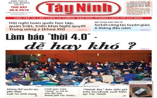 Điểm báo in Tây Ninh ngày 30.6.2018