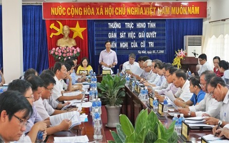 HĐND tỉnh Tây Ninh: Giám sát việc giải quyết kiến nghị của cử tri