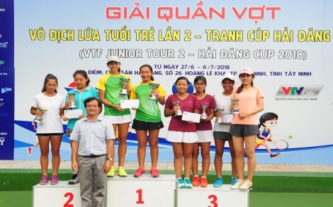 VĐV CLB Hải Đăng Tây Ninh vô địch đơn nữ U10, đơn nam U18