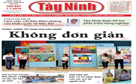 Điểm báo in Tây Ninh ngày 07.7.2018