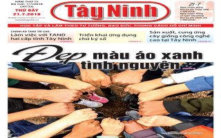Điểm báo in Tây Ninh ngày 21.7.2018