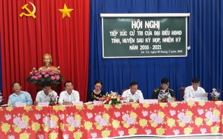 Đại biểu HĐND tỉnh, huyện tiếp xúc cử tri Châu Thành.