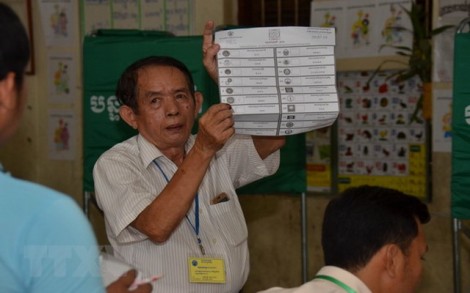 Campuchia: Trên 80% số cử tri tham gia Bầu cử Quốc hội