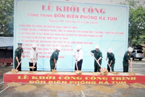 Khởi công xây dựng Đồn Biên phòng Kà Tum